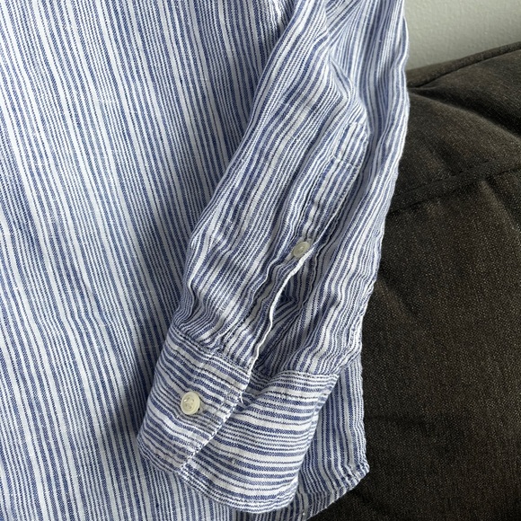 GAP LINEN BOYFRIEND  SHIRT - Picture 11 of 12